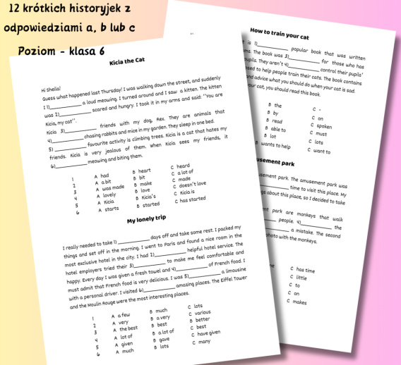 Czytanie i gramatyka - klasa 6